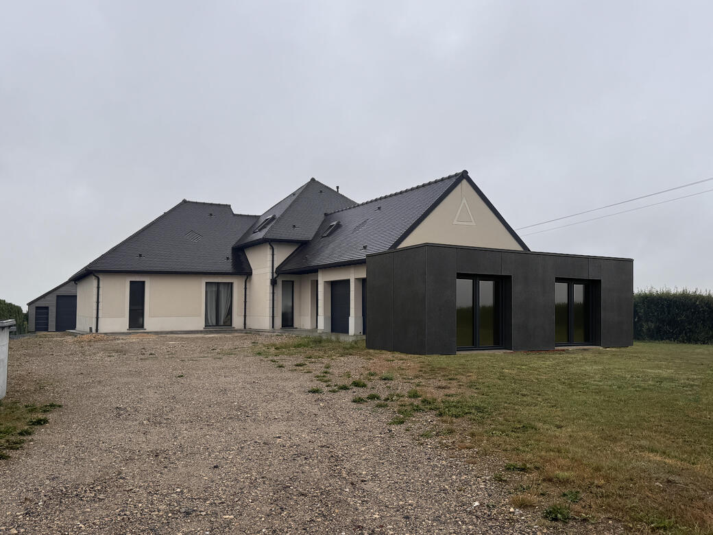 construction d'une extension ossature bois en bretagne