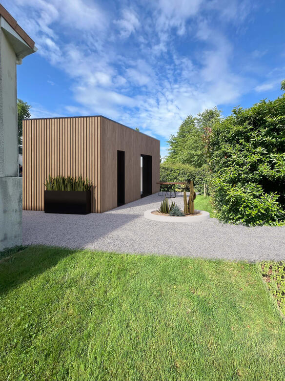 Studio de jardin Déclaration de travaux pour un studio annexe